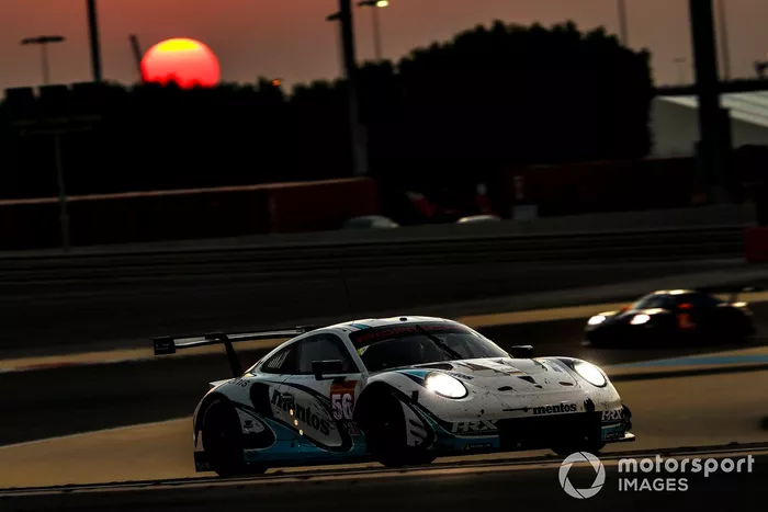 #56 Team Project 1 Porsche 911 RSR: Egidio Perfetti, Larry Ten Voorde, Jorg Bergmeister 