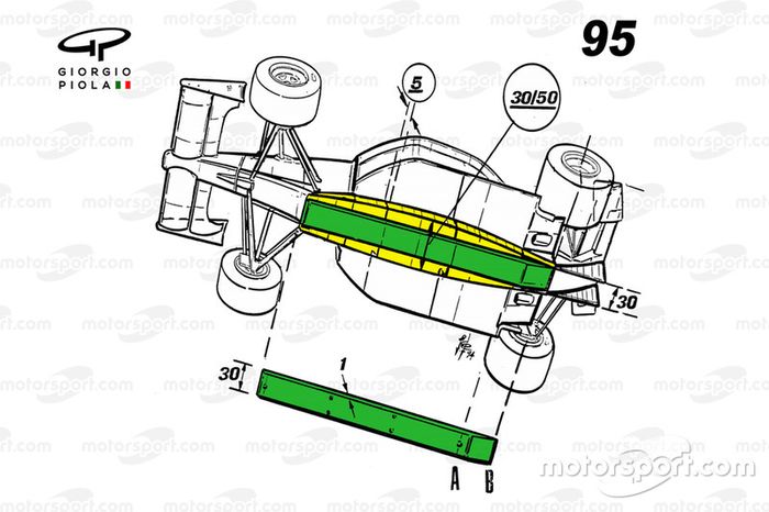 Vista de la parte baja del monoplaza