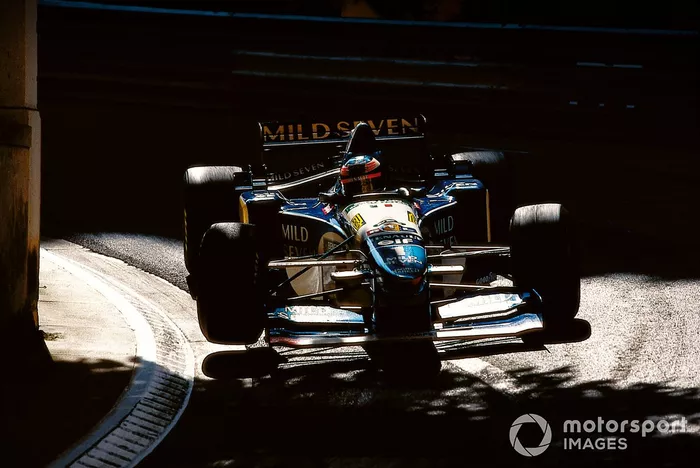 ミハエル・シューマッハ、モンテカルロの木漏れ日。1995年モナコGP