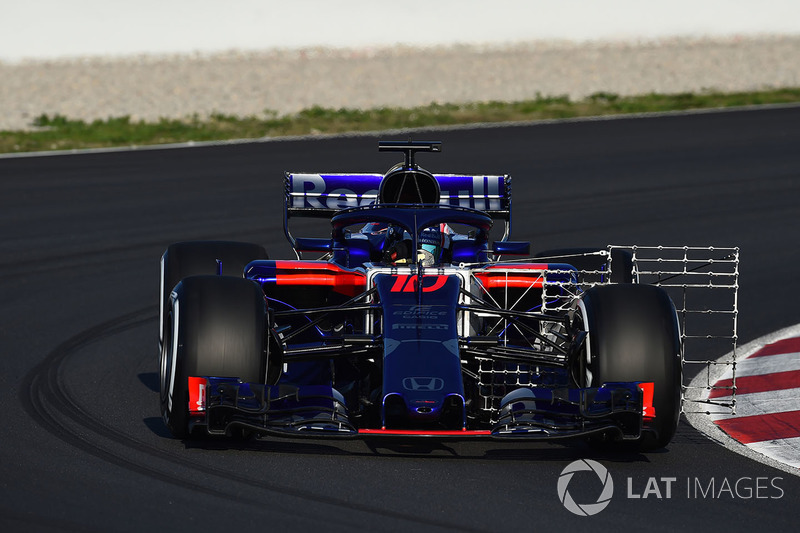 Pierre Gasly, Scuderia Toro Rosso STR13 avec des capteurs aéro