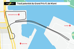 le tracé potentiel du Grand Prix F1 de Miami