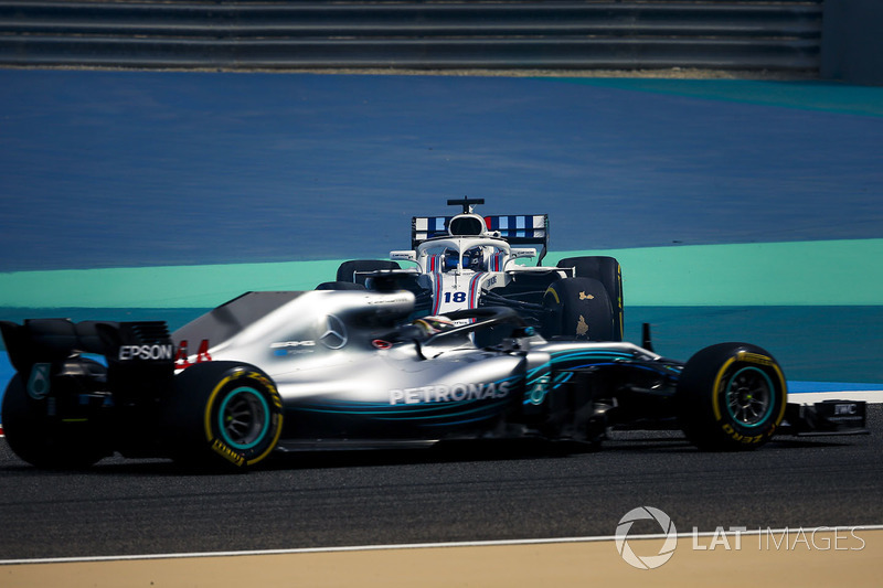 Lance Stroll, Williams FW41 spins