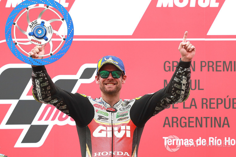 Le vainqueur Cal Crutchlow, Team LCR Honda