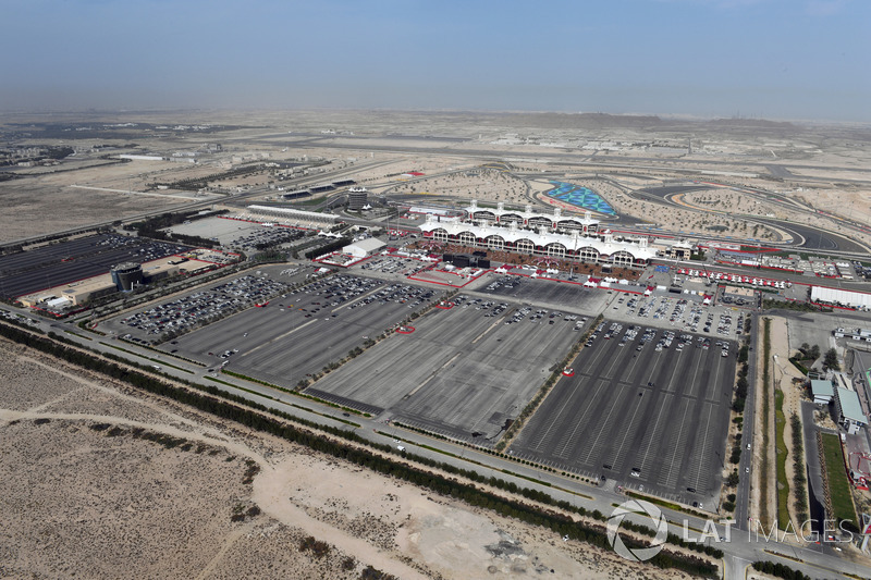 Vista aérea del circuito internacional de Bahrein