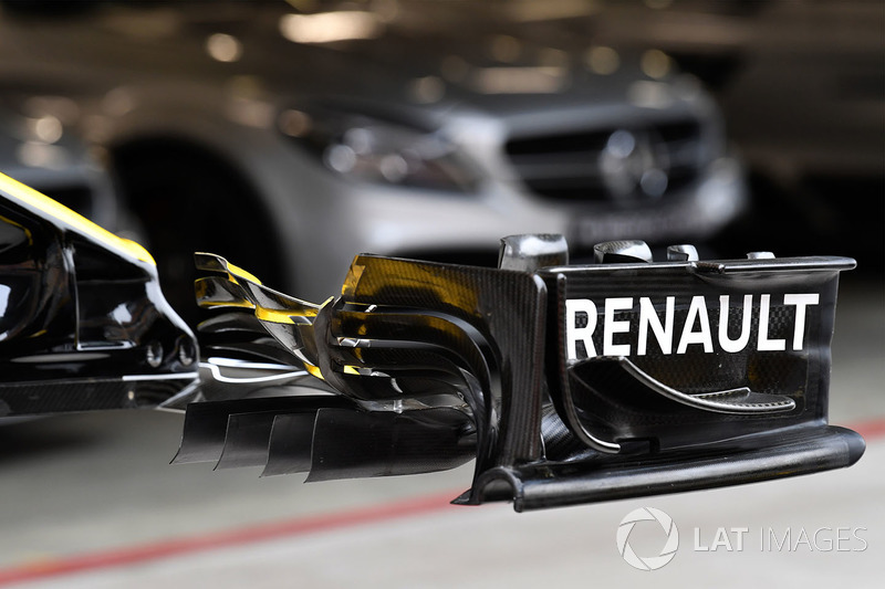 Renault Sport F1 Team R.S. 18 detalles del ala frontal