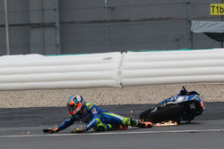 Alex Rins, Team Suzuki MotoGP crash