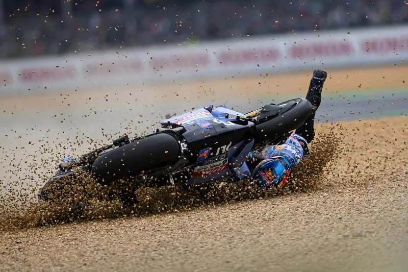 Alex Marquez, Gresini Racing : chute