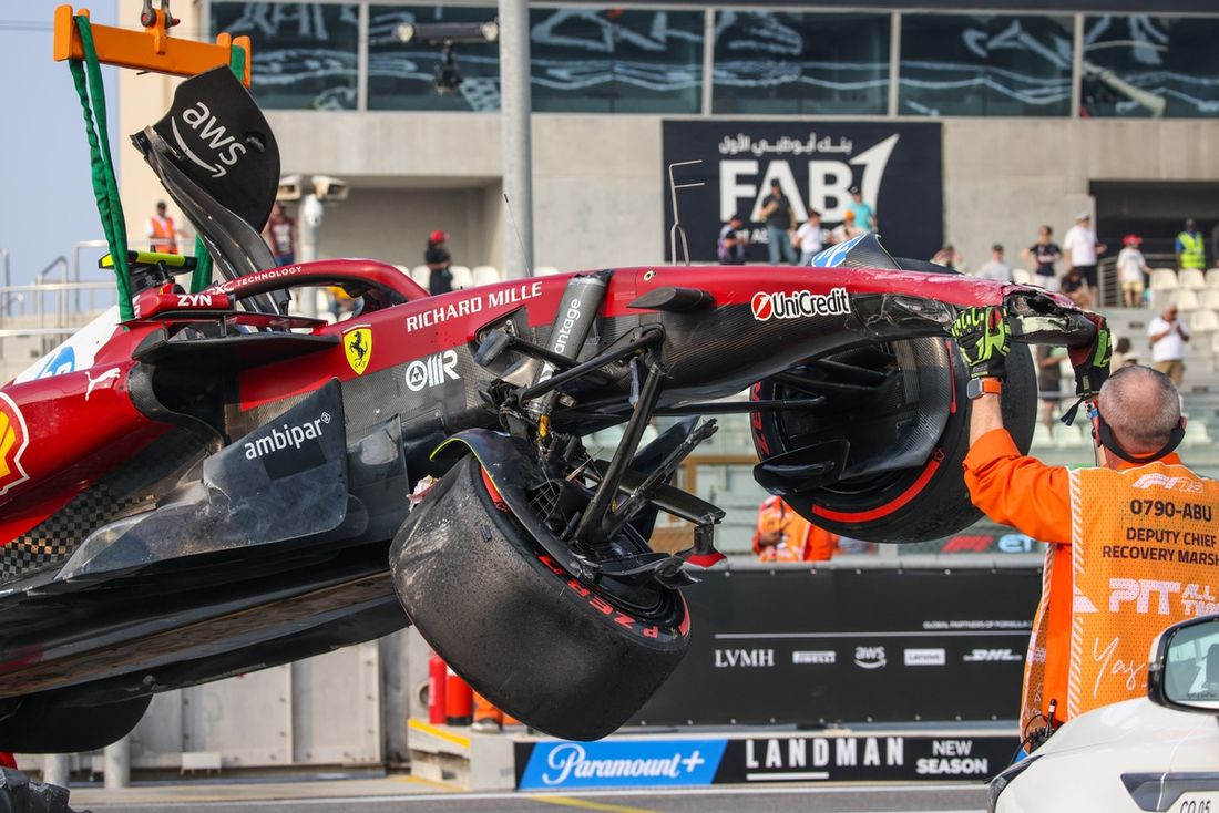 Samochód Lewisa Hamiltona, Ferrari po wypadku