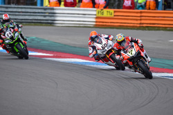 Chaz Davies, Aruba.it Racing - Ducati Team y Michael van der Mark, Honda WSBK Team