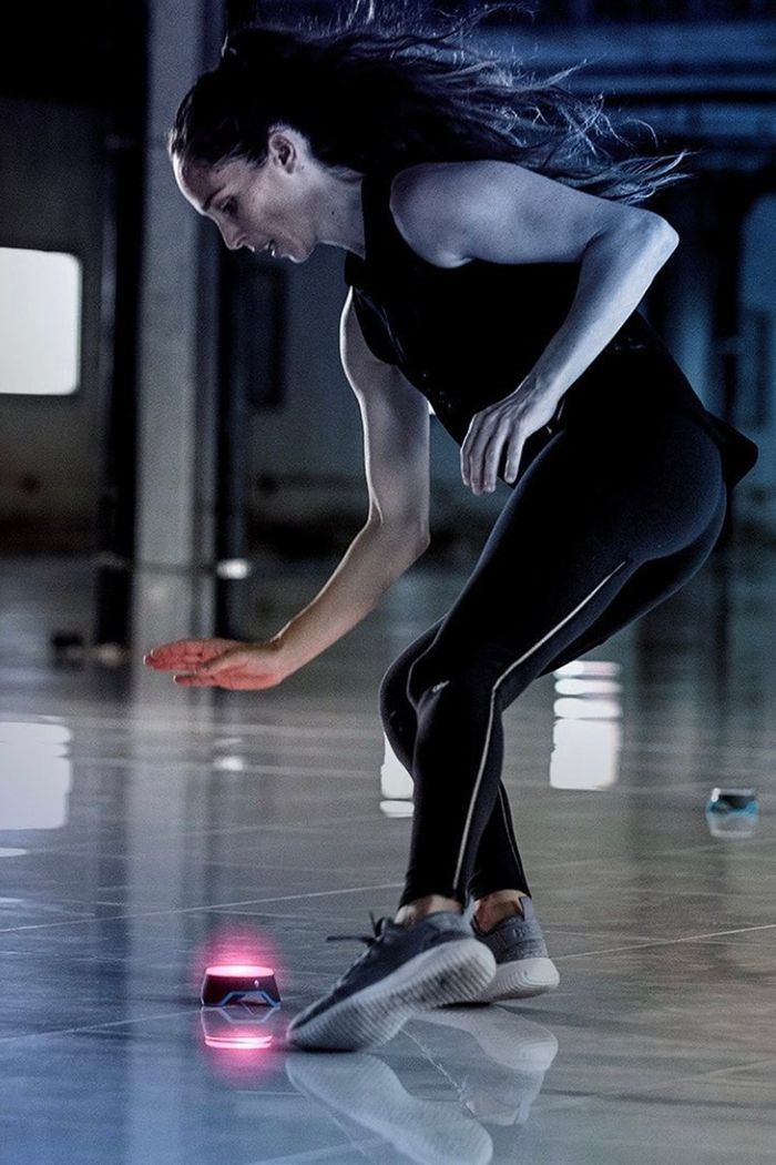 Woman Training with BlazePod