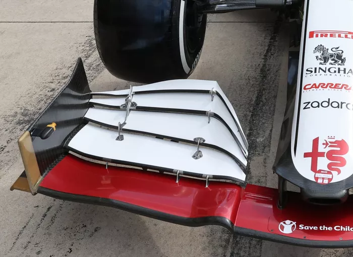 Alerón delantero del Alfa Romeo C41