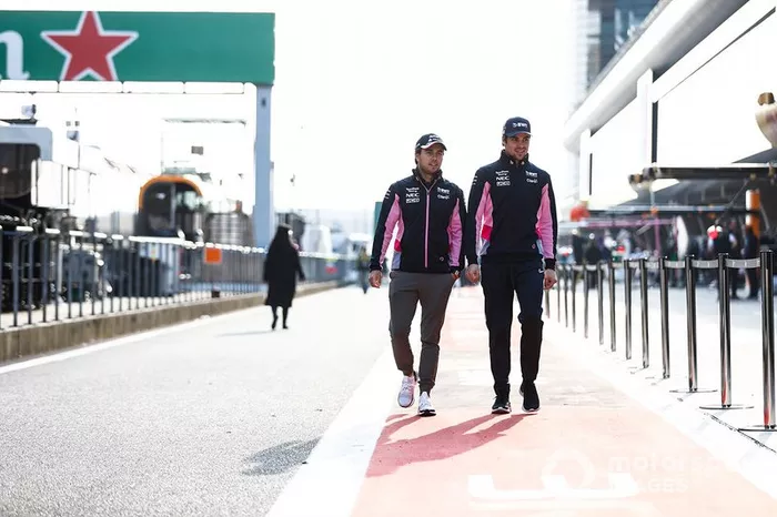 Sergio Perez, Racing Point y Lance Stroll, Racing Point