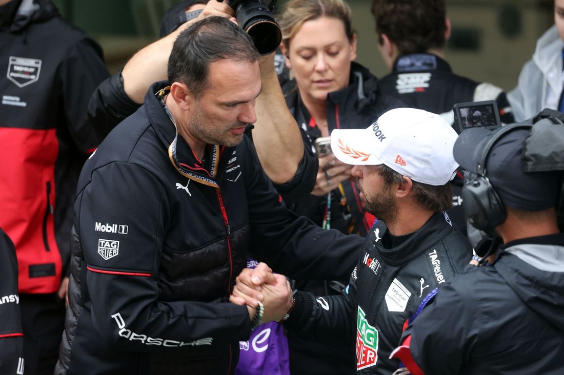 Florian Modlinger, jefe de proyecto Porsche Fórmula E, Antonio Felix da Costa, TAG Heuer Porsche Formula E Team