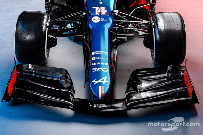 Alpine A521 front wing detail