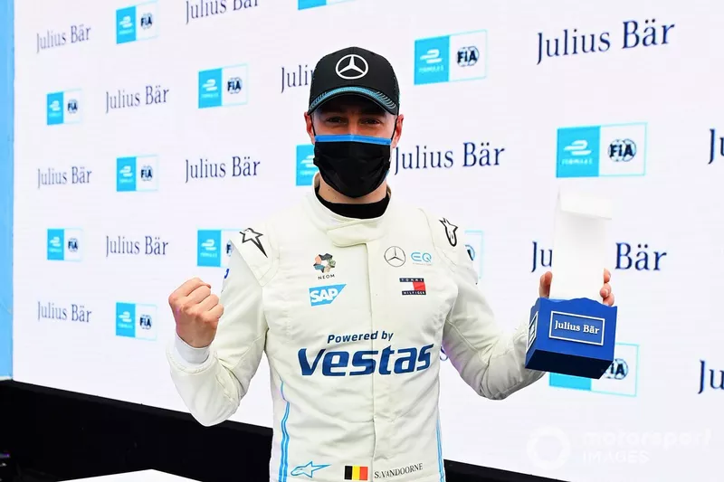 El poleman Stoffel Vandoorne, Mercedes Benz EQ