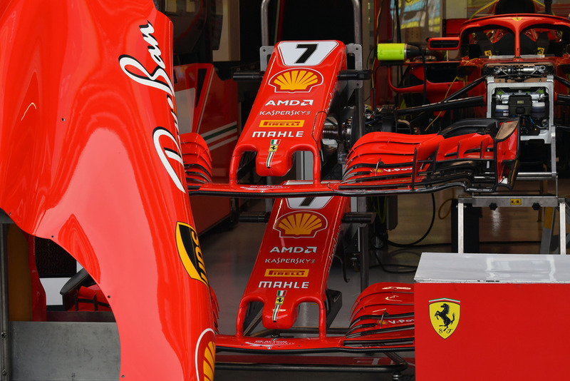 Ferrari SF71H nose and front wings