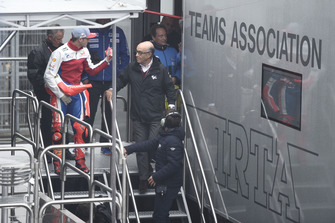 Carmelo Ezpeleta, CEO Dorna Sports, Jack Miller, Pramac Racing, lasciano la riunione della Safety commission