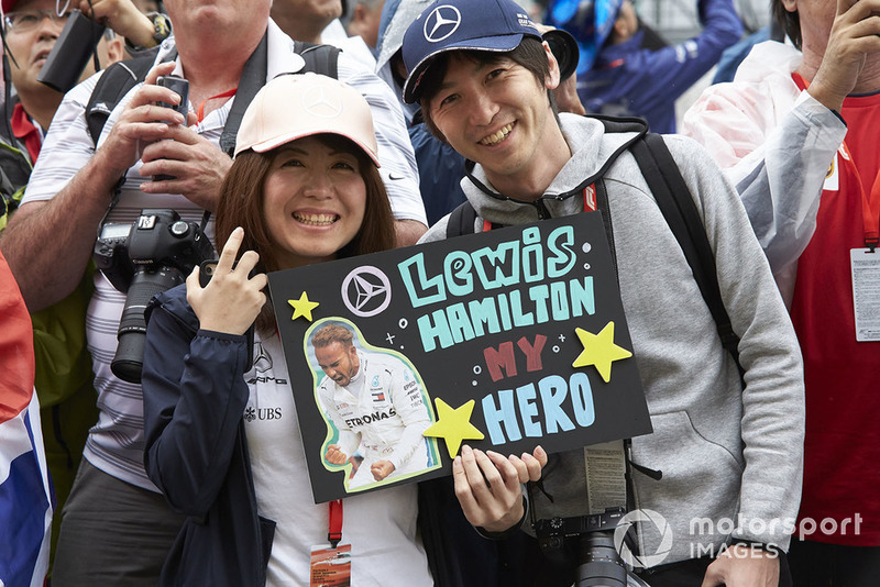Fans of Lewis Hamilton, Mercedes AMG F1