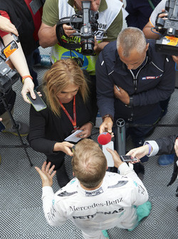 Nico Rosberg, Mercedes AMG F1 , im Gespräch mit der Presse