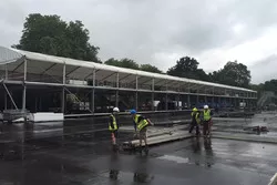 London ePrix circuit construction