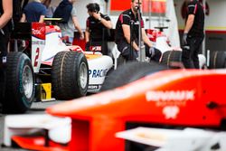 Cars in the GP2 paddock