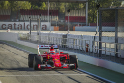 Kimi Raikkonen, Ferrari, avec les pneus Pirelli 2017