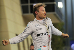 Winnaar Nico Rosberg, Mercedes AMG F1 viert in parc ferme