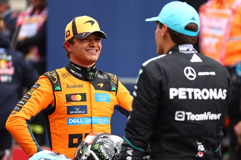 Lando Norris (McLaren), George Russell (Mercedes)
