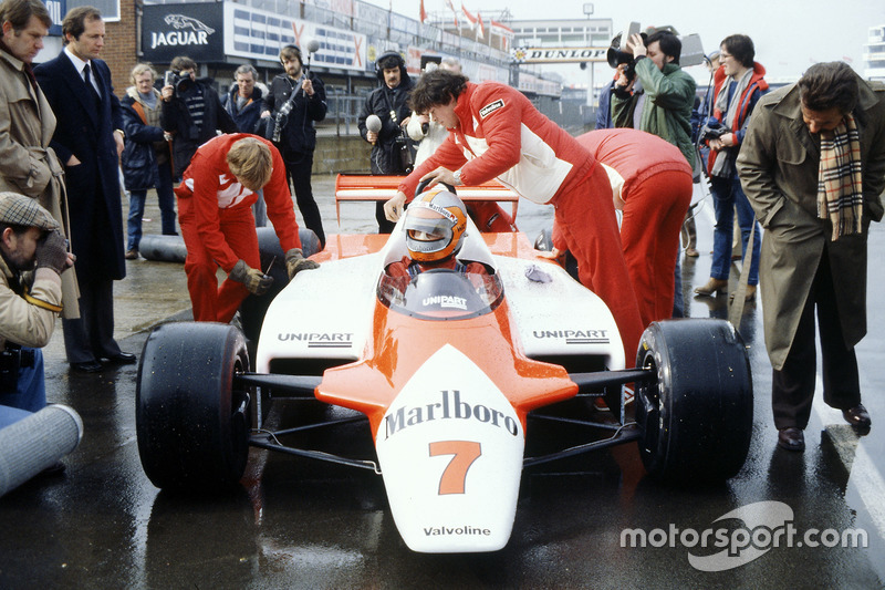 John Watson, McLaren MP4/1, mit Ron Dennis