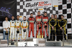Podium: 1. #11 Kessel Racing, Ferrari 488 GT3: Michael Broniszewski, Giacomo Piccini, Davide Rigon;
