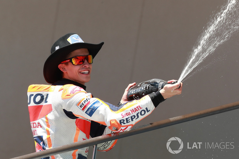 Podyum: Yarış galibi Marc Marquez, Repsol Honda Team