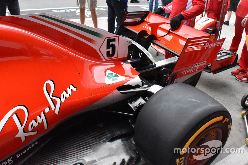 Ferrari SF71H arka kanat detay