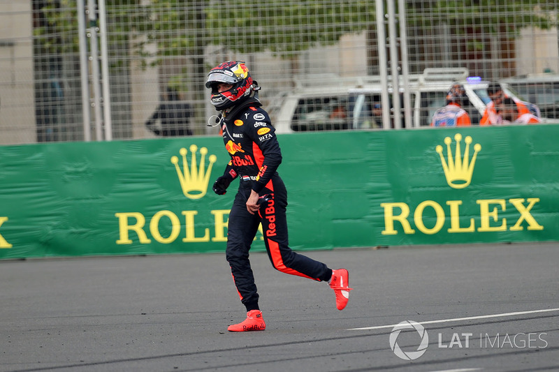 Race retiree Max Verstappen, Red Bull Racing walks away