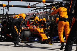 Stoffel Vandoorne, McLaren MCL33, in de pits