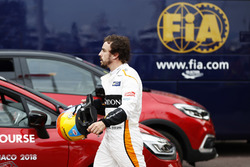 Fernando Alonso, McLaren, retires from the race