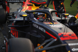 Max Verstappen, Red Bull Racing RB14, sur la grille