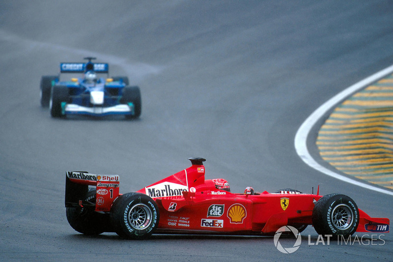 Michael Schumacher, Ferrari F1 2001 pierde el control