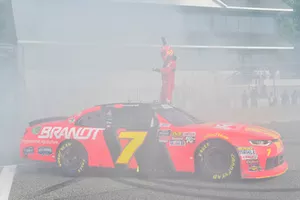 Race winner Justin Allgaier, JR Motorsports, Chevrolet Camaro BRANDT Professional Agriculture