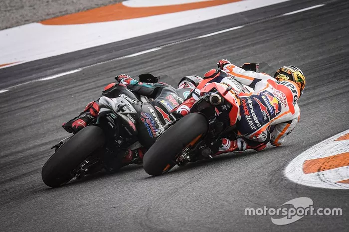 Marc Marquez y Fabio Quartararo en Valencia 2019
