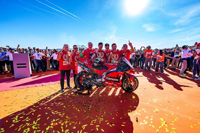 El campeón del mundo de MotoGP Francesco Bagnaia, del equipo Ducati