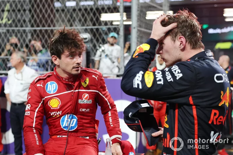 Charles Leclerc, Ferrari, Max Verstappen, Red Bull Racing