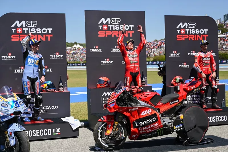Francesco Bagnaia, Ducati Team, Alex Marquez, Gresini Racing, Marc Marquez, Ducati Team