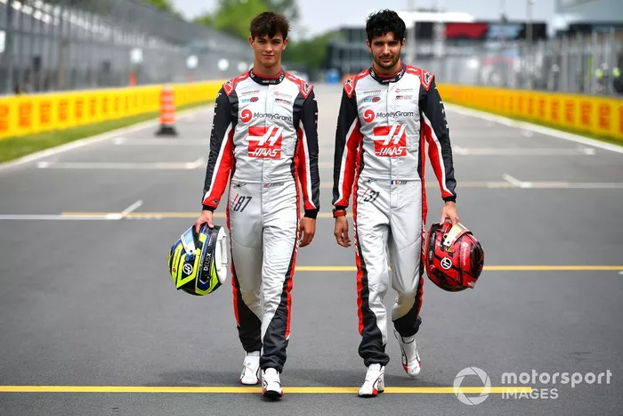 Esteban Ocon, Haas F1 Team, Oliver Bearman, Haas F1 Team
