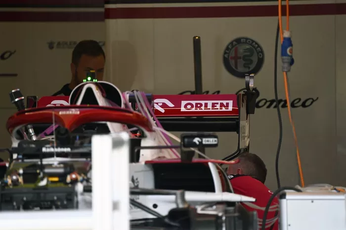 Detalle de freno del Alfa Romeo Racing C41