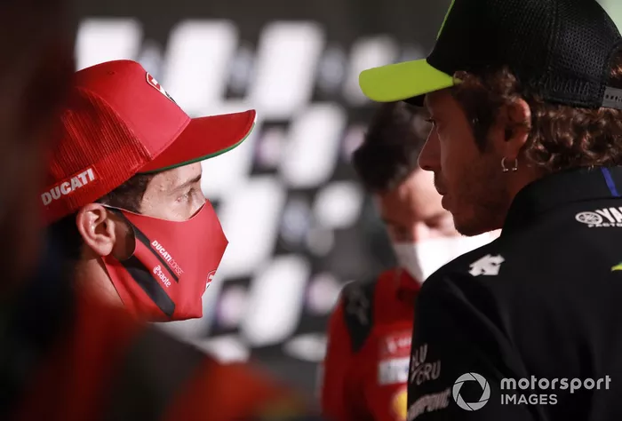 Andrea Dovizioso, Ducati Team, Valentino Rossi, Yamaha Factory Racing