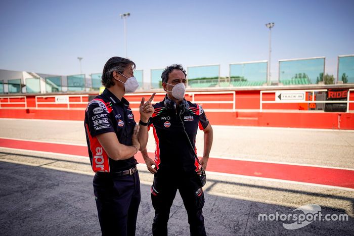 Miembros del Aprilia Racing Team Gresini