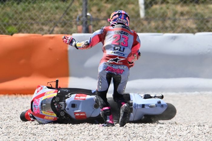 Caída de Enea Bastianini, Gresini Racing