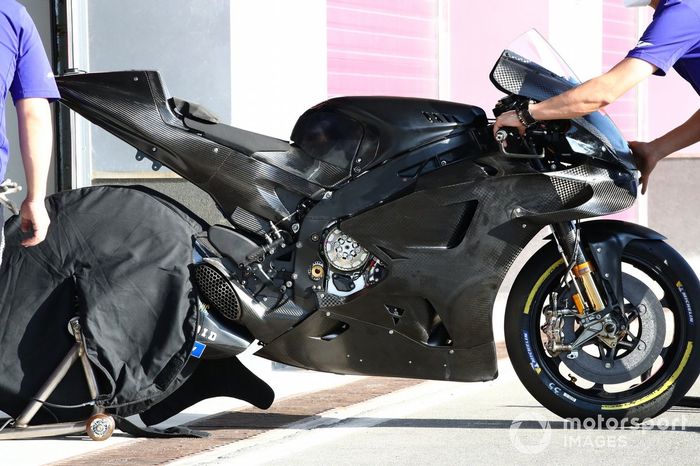 La moto del Yamaha Factory Racing