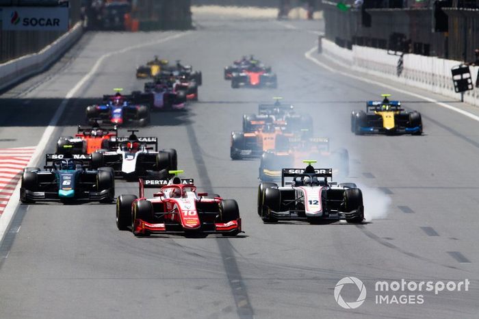 Sean Gelael, PREMA RACING y Juan Manuel Correa, SAUBER JUNIOR TEAM BY CHAROUZ