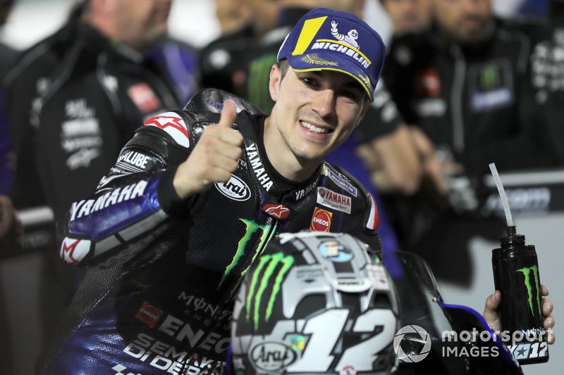 Il poleman Maverick Vinales, Yamaha Factory Racing